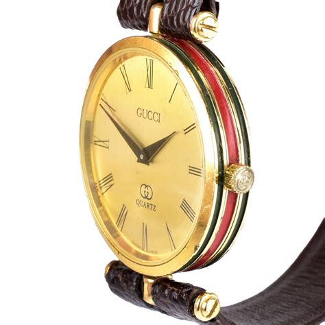 antique 800 silver gucci enamel watch|Gucci Gold Wristwatches with Vintage .